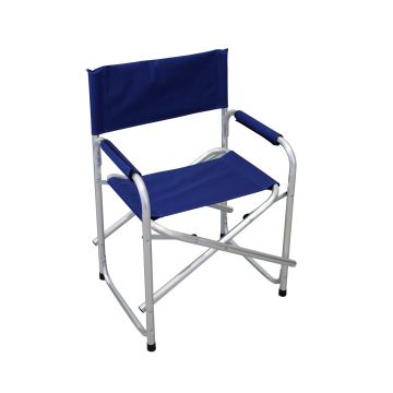 Klappbarer Regiestuhl Blau aus Aluminium